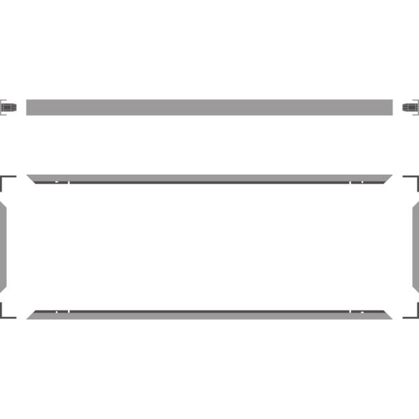 Ramka do montażu powierzchniowego PANEL 1200x300 SURFACE MOUNT KIT H70 VALUE