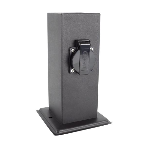 Gniazdo wtyczkowe PORT 22 2x230V D BLACK