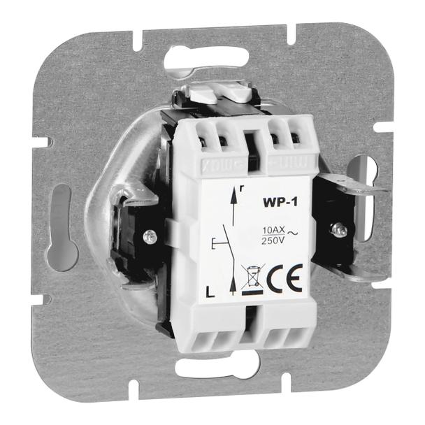 Łącznik jednobiegunowy podtynkowy z podświeleniem Onyx, 10A, 250V, WP-1O/S, biały