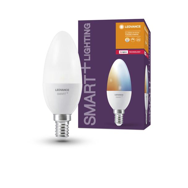 Lampa LED SMART+ ZB CL B Frosted TW 40 yes 4,9W/ E14