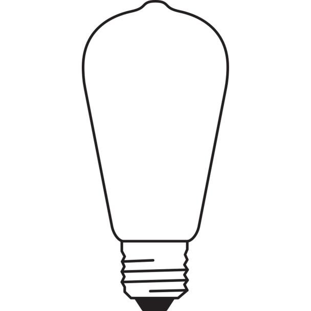Lampa LED, klasyczny kształt bańki Edison 6,5W 827 230V plastik E27
