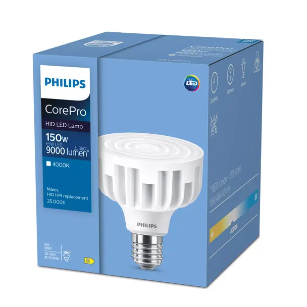 Żarówka LED 24,5W 4000lm 3000K barwa ciepła TForce Core LED HPL 24,5W E27 830 FR 3 lata gw. PHILIPS