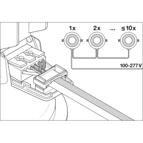 DL COMFORT DN205 20W 3CCT 60DEG WT LEDV LEDVANCE