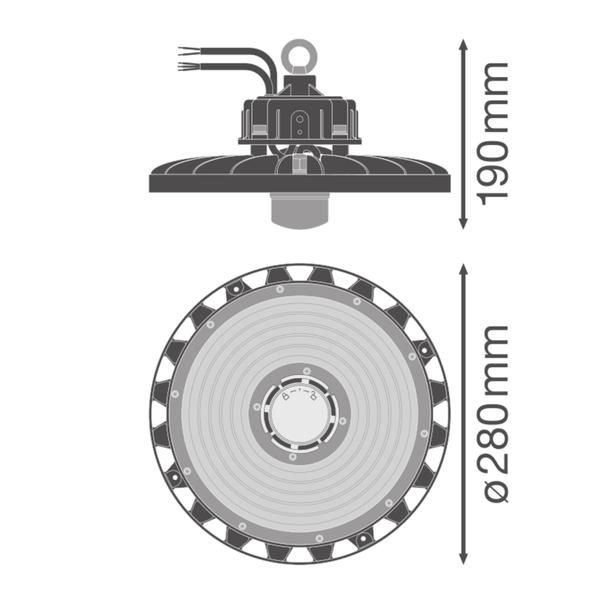 HIGH BAY SENSOR 93W 4000K 110DEG IP65 LEDVANCE