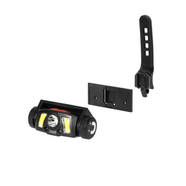 Latarka czołowa/światło rowerowe LED COB + XPG z akumulatorem Li-ion 1200 mAh, czujnik ruchu