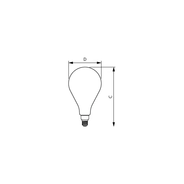 Żarówka LED 4,5W=28W 300lm 1800K LED classic-giant 28W E27 A160 GOLD PHILIPS