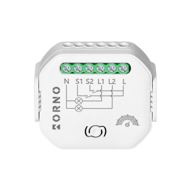 Przekaźnik dopuszkowy 2-kanałowy ze ściemniaczem Tuya Smart Wi-Fi+BLE