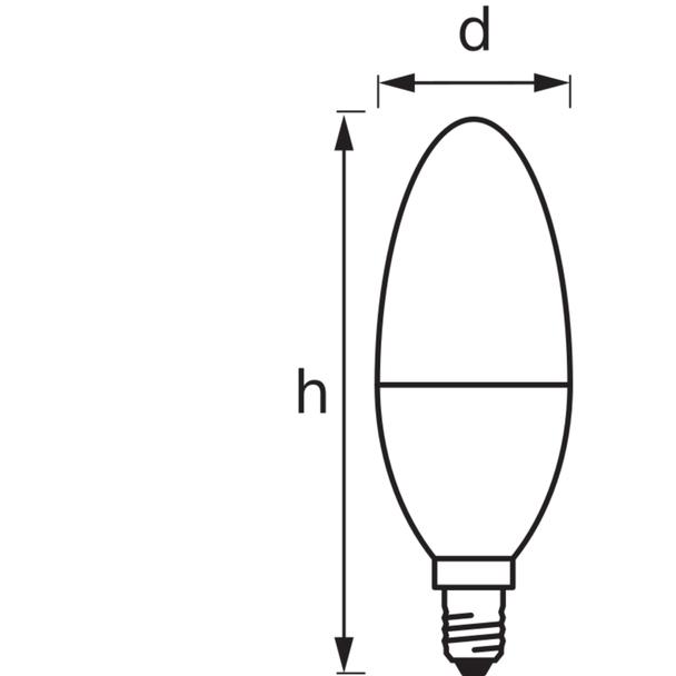 Lampa LED SMART+ ZB CL B Frosted TW 40 yes 4,9W/ E14