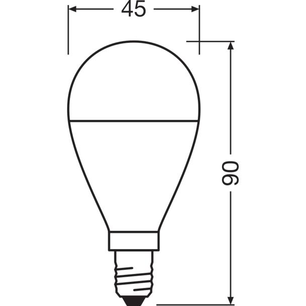 Żarówka LED E14 7W VALUECLP60 7W/827 230VFR 806lm 2700K 4058075152939 LEDVANCE