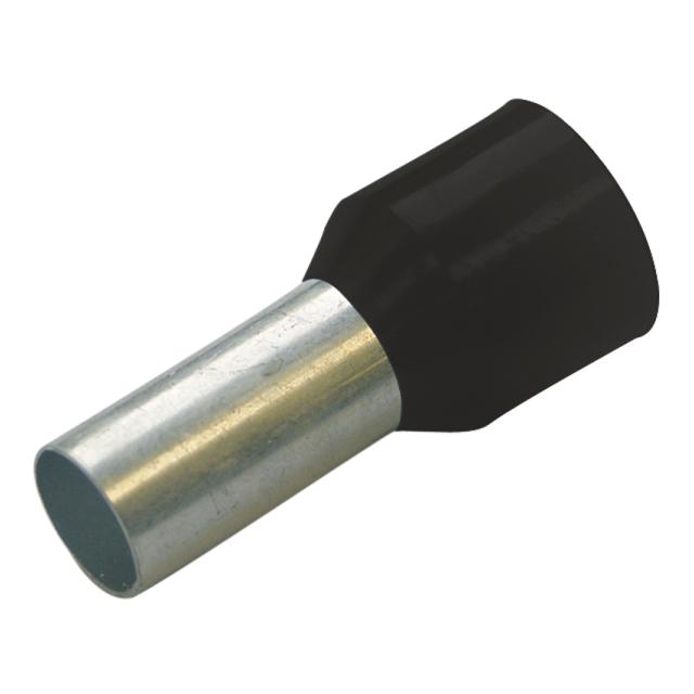 HTI  - 1,5/8 końc. tulejkowa  izol. czarne*