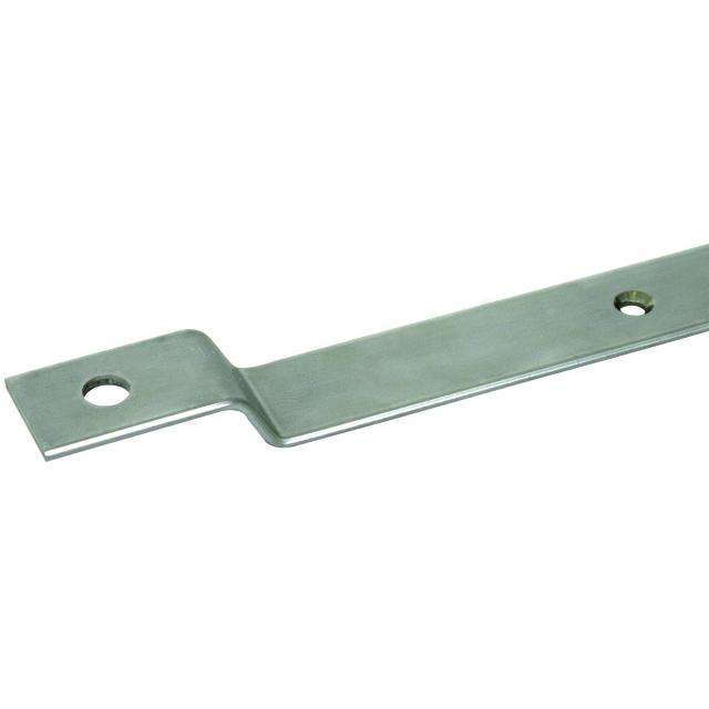 Płaskownik uziemiający gięty 30x3,5 mm dł. 1,5 m, stal nierdz. NIRO V4A z otworem 11 mm