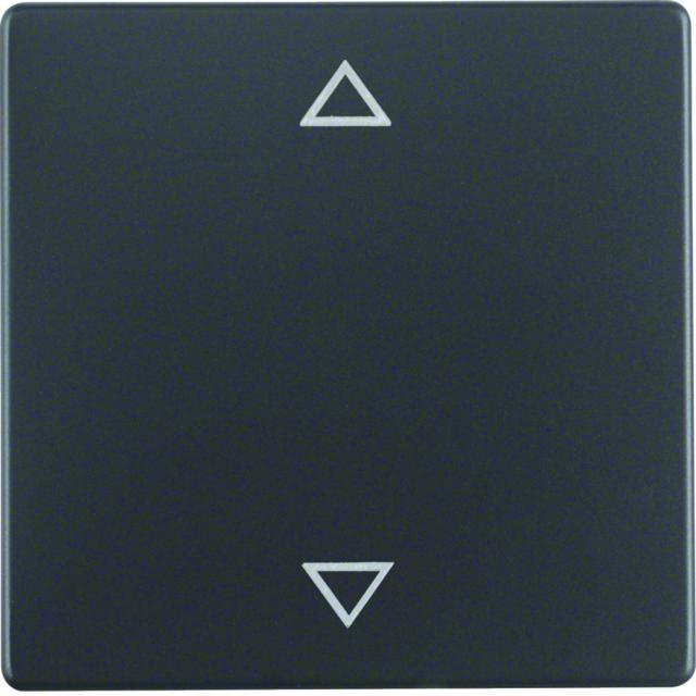 BERKER Q.x Klawisz nadrukowany symbol strzałki antracyt aksamit 16206076 HAGER