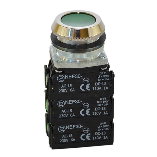 Przycisk NEF30-K5X zielony W0-NEF30-K 5X Z PROMET