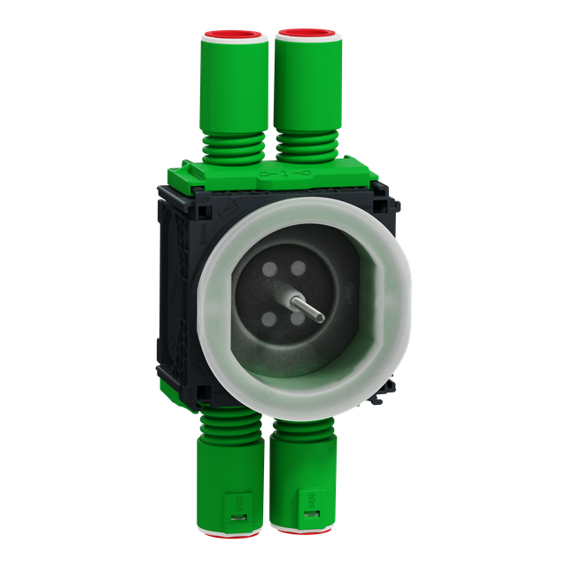 Multifix, puszka 1M, 32 mm, 4 elastyczne wejścia, z zatyczką i mocowaniem