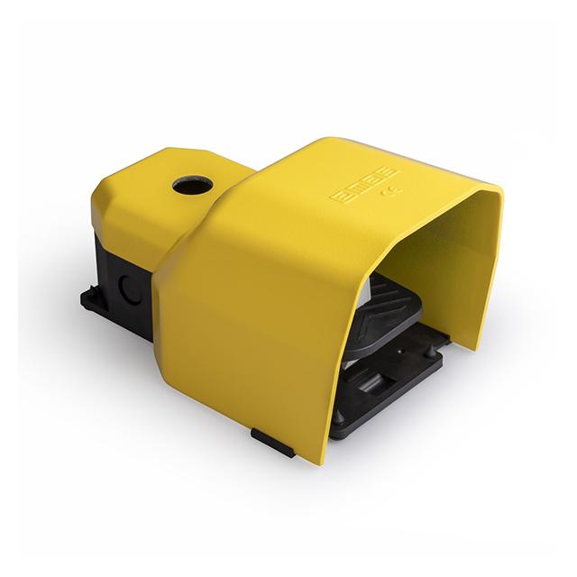 Wyłącznik nożny z osłoną z metalu 2(1NO+1NC), dwie prędkości