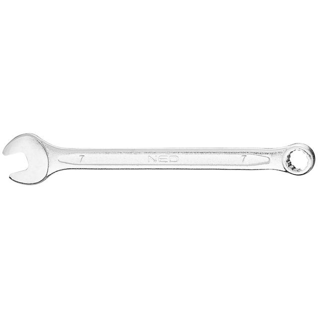 Klucz płasko-oczkowy 7 x 110 mm