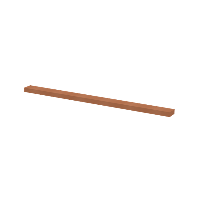 ZX2010 Szyna miedziana 12x10mm, L:934mm