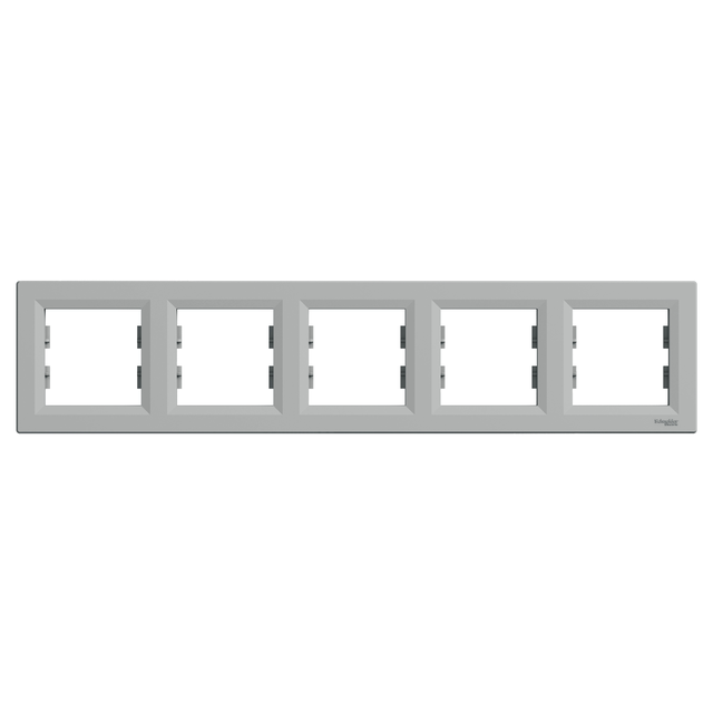 Asfora, ramka 5-krotna, pozioma, aluminium