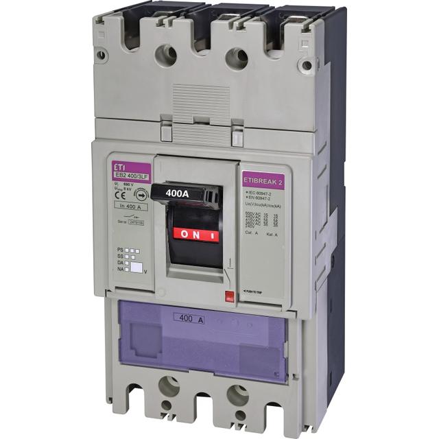 EB2 400/3LF 400A 3p - Wyłącznik mocy 3P, 25kA, wyzw. TM (bez regulacji)
