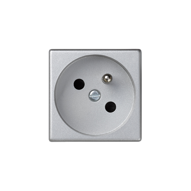 Simon Connect Gniazdo K45 z uziemieniem 16A/230V aluminium K02/8 KONTAKT