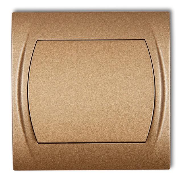 LOGO Przycisk zwierny, jednobiegunowy bez piktogramu złoty metalik 8LWP-4.1 KARLIK