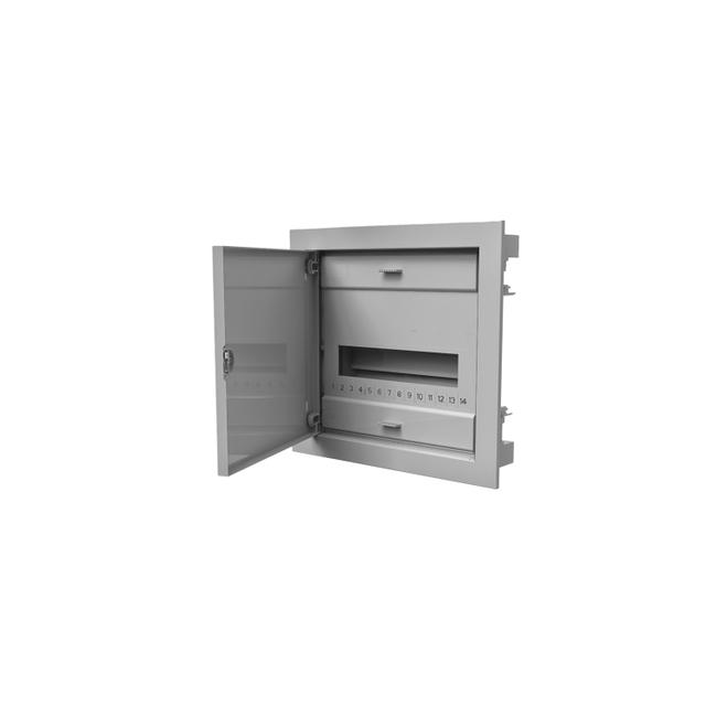 rozdzielnica uniwersalna 12 modułów z metalowymi drzwiami