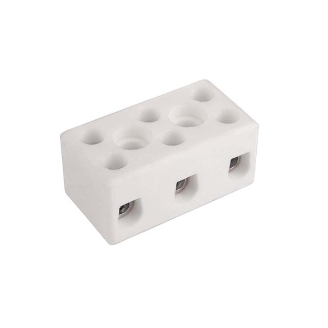 CPO-10A-3P Złączka gwintowa porcelanowa 6mm2 3 tory - kolor biały  SIMET