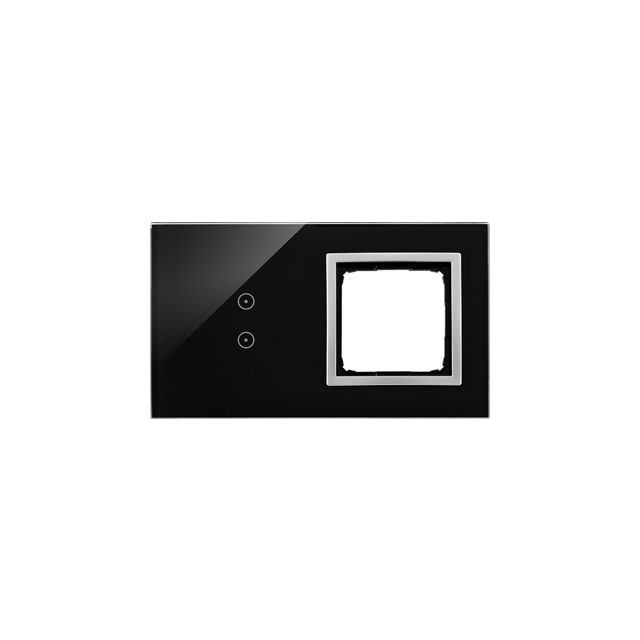 Simon 54 Touch Panel dotykowy S54 Touch 2 moduły 2 pola dotykowe pionowe + 1 otwór na osprzęt S54 księżycowa lawa DSTR230/74 KONTAKT