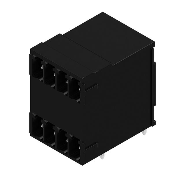 SCD 3.81/08/90G 3.2SN BK BX Wtyki PCB (złącza płyty), 3.81 mm, Liczba biegunów: 8, kąt odejścia: 90° /50szt./ 1973120000 WEIDMÜLLER