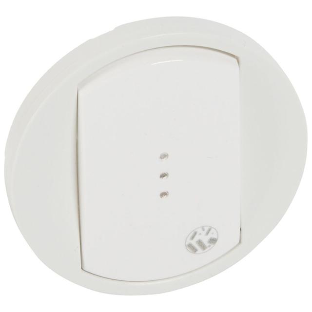 CELIANE - KLAWISZ POJEDYNCZY ANTYBAKTERYJNY PODŚWIETLANY BIAŁY, Legrand