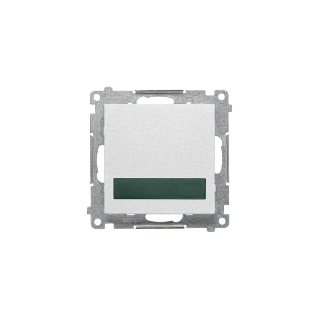 Simon 55 Sygnalizator świetlny LED – światło zielone 230V Biały mat