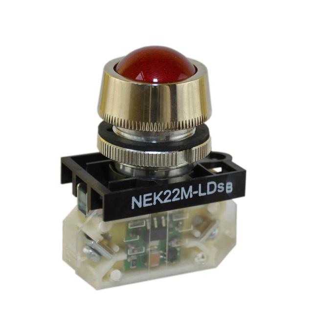 Lampka NEK22MLDSB 24-230V czerwona