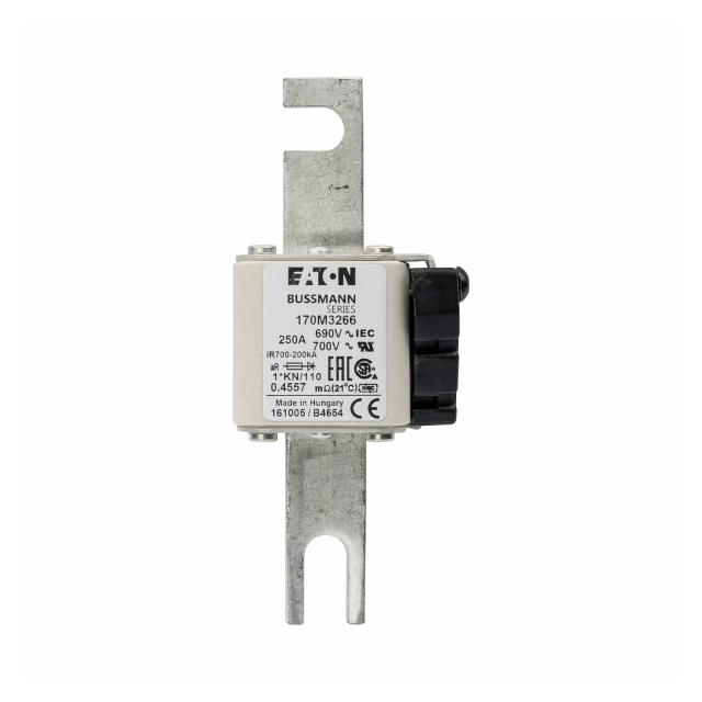 250A 690V 1*KN/110 aR INDICATOR FUSE Wkładka szybka 250A AC 690V compact DIN 1 45x58x134 m 170M3266