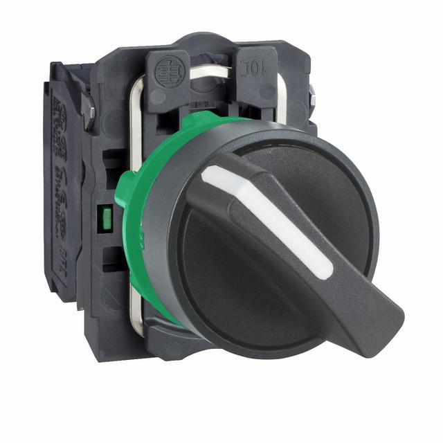 Harmony XB5 Kompletny przełącznik Krótka rączka Czarny Stabilny 2 położeniowy 1Z Plastikowy XB5AD23