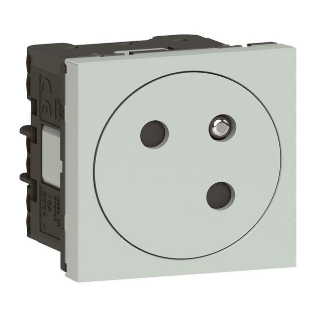 M45:Gn 2P+Z 2M Płaskie Szare 077197L LEGRAND