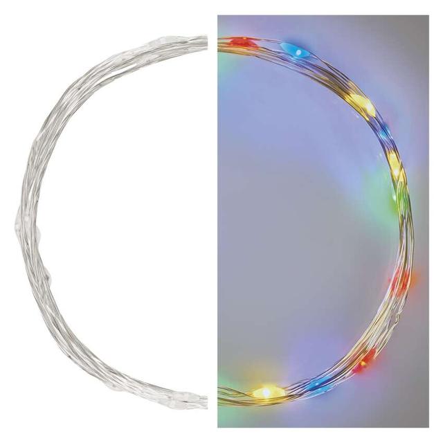 Lampki świąteczne XMAS nano TIMER 1W 20LED 1,9m IP20 multikolor D3AM04 EMOS