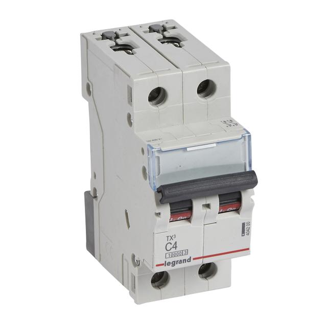 WYŁĄCZNIK NADPRĄDOWY S 312 2P C 4A 10000A SERII TX3, Legrand
