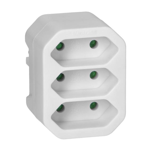 Rozgałęźnik 3x2P euro biały OR-AE-13278/W ORNO