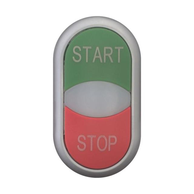 M22-DDL-GR-GB1/GB0 Przycisk podwójny zielony/czerwony /START-STOP/ z samopowrotem i z możliwością po