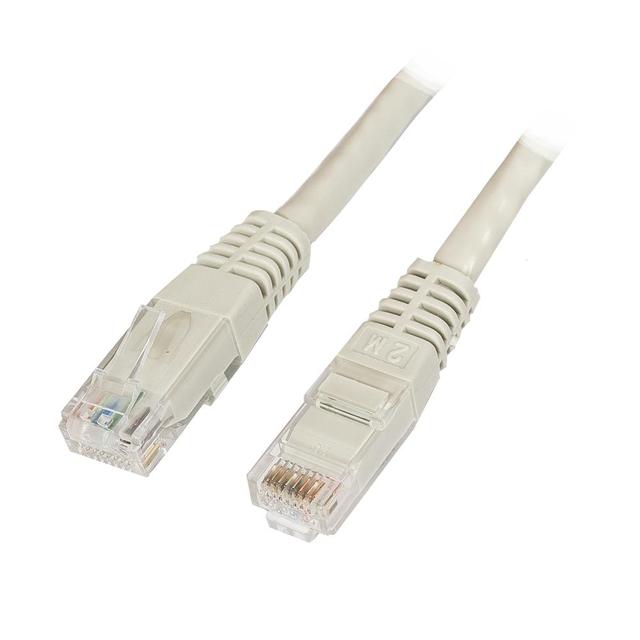 Patchcord RJ45 U/UTP kat. 6 PVC CCA szary 1,5m