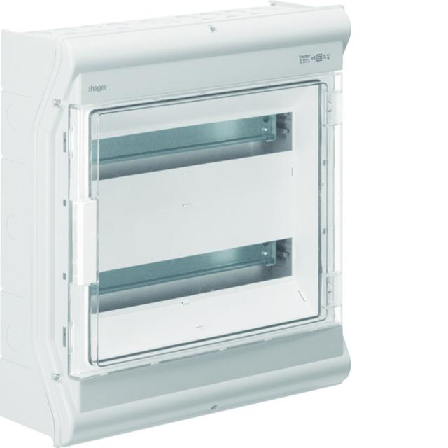 Rozdzielnica modułowa 2x18 natynkowa odporna UV IP65 Vector VE218PN HAGER