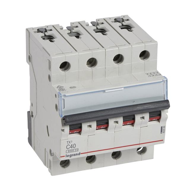WYŁĄCZNIK NADPRĄDOWY S 304 4P C 40A 6000A SERII TX3, Legrand