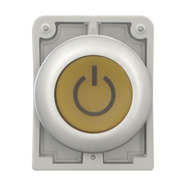 M30C-FDL-Y-X162 Przycisk podświetlany 30mm płaski żółty X162 z samopowrotem 182965 EATON