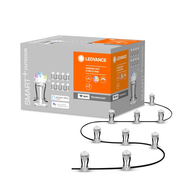 Dekoracyjne punkty świetlne LED RGB 2,5W SMART+ WiFi GARDEN 9 Dot 4058075478534 LEDVANCE