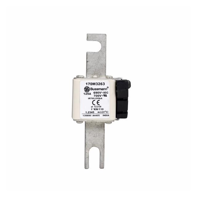 125A 690V 1*KN/110 aR INDICATOR FUSE Wkładka szybka 125A AC 690V compact DIN 1 45x58x134 m 170M3263