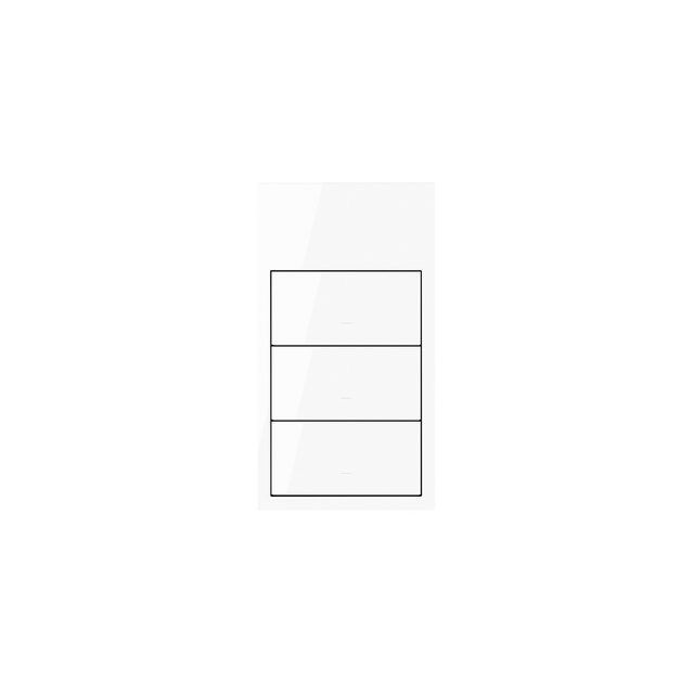 Simon 100 Panel 2-krotny pion: 3 klawisze biały 10020215-130 KONTAKT