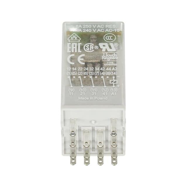 PRZEKAŹNIK CR-M024DC A1-A2=24V DC, 4 STYKI C/O 250V/6A, LED