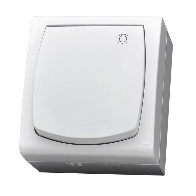 MADERA Przycisk zwierny /światło/ kolor biały ŁNH-5N/00 OSPEL