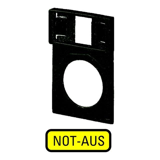 Q25TGE-199 RAMKA Z TABLICZKĄ OPISOWĄ: NOT-AUS