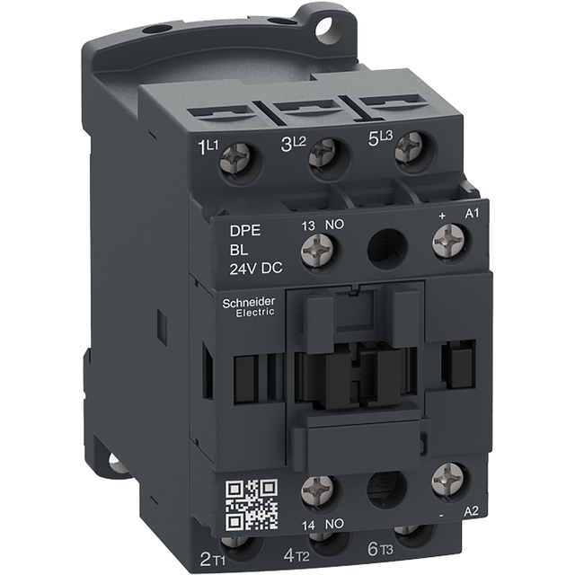 Easy TeSys DPE stycznik mocy, 12A, 3P, 24V DC cewka, styk pomocniczy 1zw